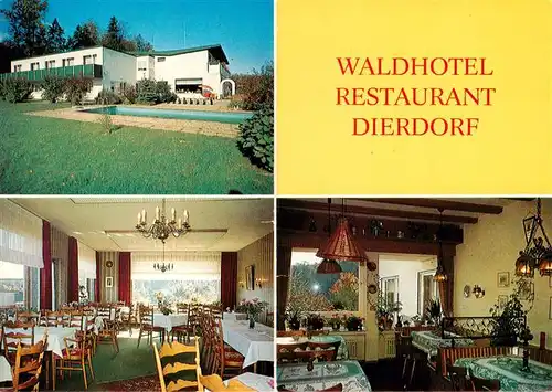 AK / Ansichtskarte 73912391 Dierdorf Waldhotel Restaurant Gastraeume