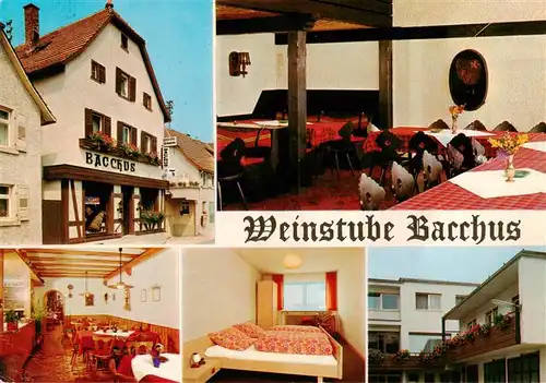 AK / Ansichtskarte  Steinbach_Baden-Baden Weinstube Bacchus Gastraeume Zimmer