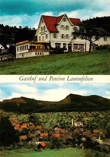 AK / Ansichtskarte 73912409 Lautenbach_Gernsbach_Schwarzwald Gasthof Pension Lautenfelsen Fliegeraufnahme