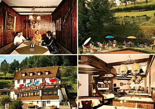 AK / Ansichtskarte 73912410 Enzkloesterle ADAC Hotel Gasthaus zum Waldfrieden Gastraeume Freiterrasse