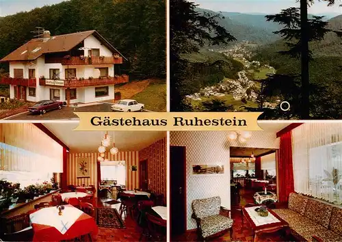 AK / Ansichtskarte  Bad_Herrenalb Gaestehaus Ruhestein Panorama Gastraeume