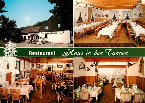AK / Ansichtskarte 73912430 Herbede_Witten Restaurant Haus in den Tannen Gastraeume Speisesaal