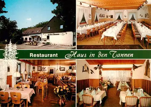 AK / Ansichtskarte  Herbede_Witten Restaurant Haus in den Tannen Gastraeume Speisesaal