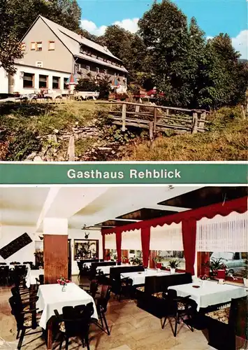 AK / Ansichtskarte 73912438 Nordenau_Schmallenberg Gasthaus Rehblick Gastraum
