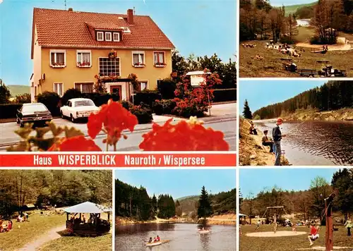 AK / Ansichtskarte 73912463 Nauroth_Heidenrod Pension Restaurant Haus Wisperblick Wisperseepartien Spielplatz
