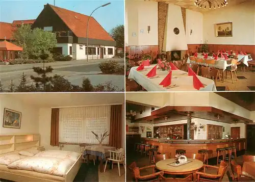 AK / Ansichtskarte  Merfeld Gasthof Pension Toens Gastraeume Bar Zimmer