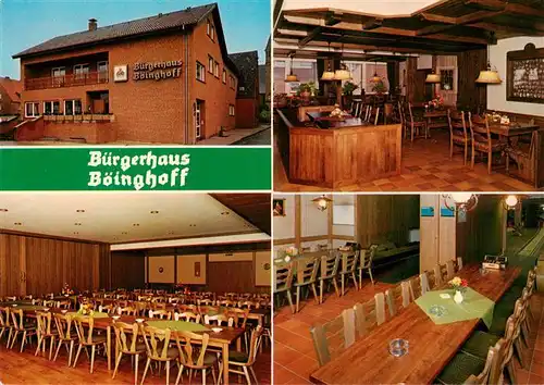 AK / Ansichtskarte  Lette_Coesfeld Buergerhaus Boeinghoff Gastraeume Kegelbahn