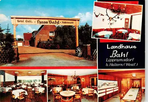 AK / Ansichtskarte  Lippramsdorf Hotel Cafe Landhaus Bahl Gastraeume