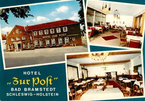 AK / Ansichtskarte  Bad_Bramstedt Hotel zur Post Gastraeume