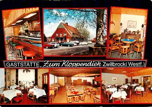 AK / Ansichtskarte 73912601 Zwillbrock Gaststaette Zum Kloppendiek Gastraeume Bar
