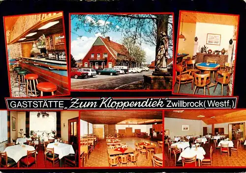 AK / Ansichtskarte  Zwillbrock Gaststaette Zum Kloppendiek Gastraeume Bar