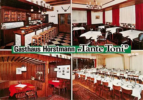 AK / Ansichtskarte  Leer_Westfalen Gasthaus Horstmann Tante Toni Gastraeume Bar