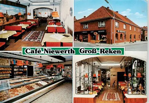 AK / Ansichtskarte  Gross-Reken Cafe Niewerth Gastraeume Kuchentheke