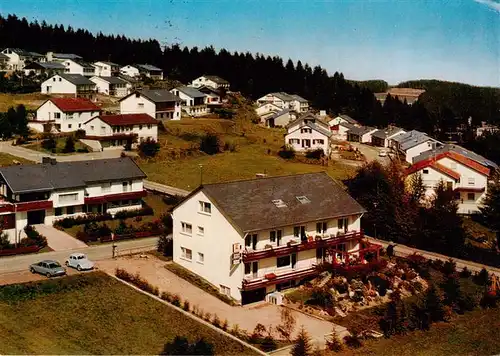 AK / Ansichtskarte  Schoenwald_Schwarzwald Pension Kaelberer Fliegeraufnahme