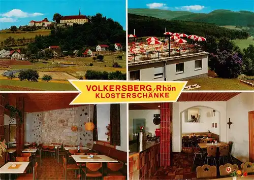 AK / Ansichtskarte 73912667 Volkersberg_Bad_Brueckenau_Rhoen Klosterschaenke Gastraeume Terrasse