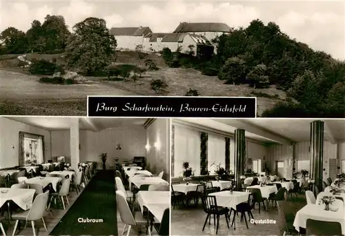 AK / Ansichtskarte  Beuren__Eichsfeld Burg Scharfenstein Clubraum Gaststaette