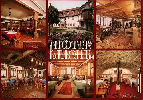 AK / Ansichtskarte  Biebelried Hotel Gasthof Leicht Gastraeume