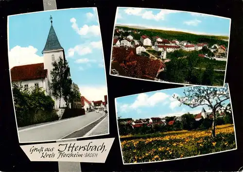AK / Ansichtskarte  Ittersbach Kirche Panorama