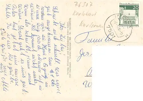 AK / Ansichtskarte  Ittersbach Kirche Panorama