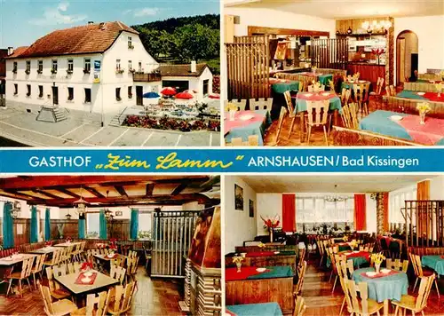 AK / Ansichtskarte 73912693 Arnshausen_Bad_Kissingen Gasthof Zum Lamm Gastraeume