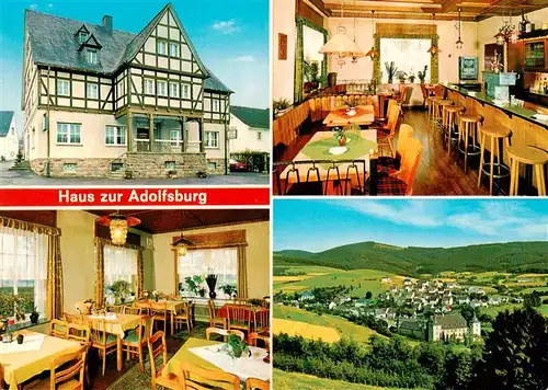 AK / Ansichtskarte 73912719 Oberhundem Haus zur Adolfsburg Gastraum Bar Panorama