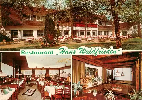 AK / Ansichtskarte  Duelmen Restaurant Haus Waldfrieden am Wildpark Gastraeume