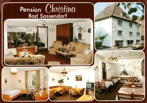 AK / Ansichtskarte  Bad_Sassendorf Pension Christina Gastraeume Zimmer