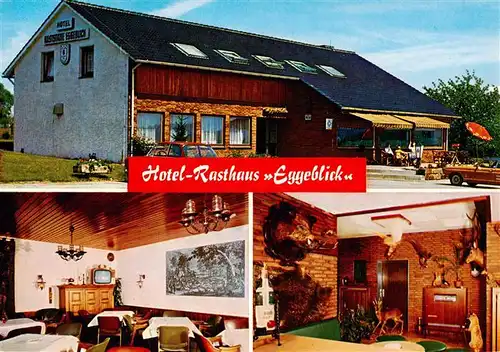 AK / Ansichtskarte 73912742 Buke Hotel Rasthaus Eggeblick Gastraeume