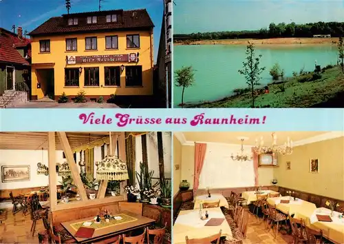 AK / Ansichtskarte  Raunheim Hotel und Restaurant Braun Gastraeume Seepartie