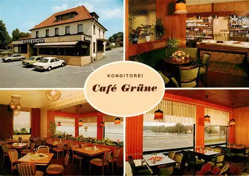 AK / Ansichtskarte 73912790 Delecke Konditorei Cafe Gruene Gastraeume Theke