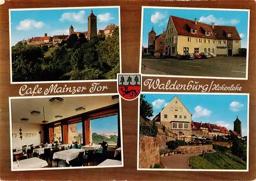 AK / Ansichtskarte  Waldenburg_Wuerttemberg Cafe Mainzer Tor Gastraum Teilansichten