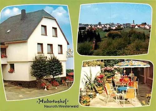 AK / Ansichtskarte 73912821 Nauroth_Westerwald Hubertushof Terrasse Panorama