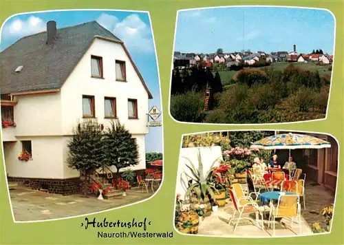 AK / Ansichtskarte  Nauroth_Westerwald Hubertushof Terrasse Panorama