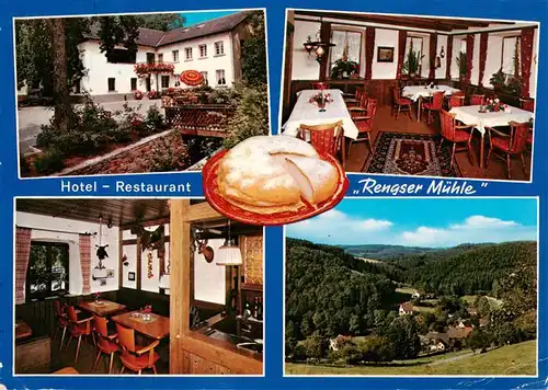 AK / Ansichtskarte 73912822 Niederrengse Hotel Restaurant Gastraeume Panorama