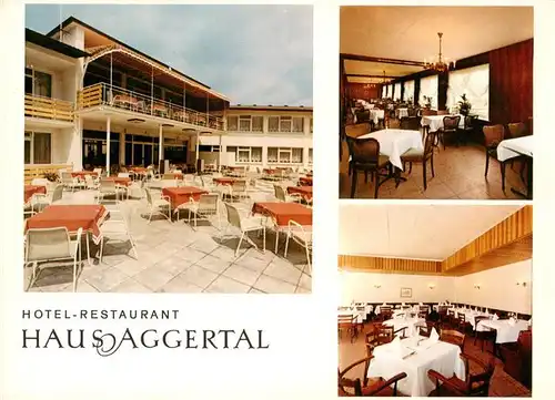 AK / Ansichtskarte 73912824 Deitenbach_Gummersbach Hotel Restaurant Haus Aggertal Gastraeume Terrasse