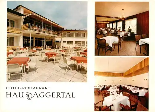 AK / Ansichtskarte  Deitenbach_Gummersbach Hotel Restaurant Haus Aggertal Gastraeume Terrasse