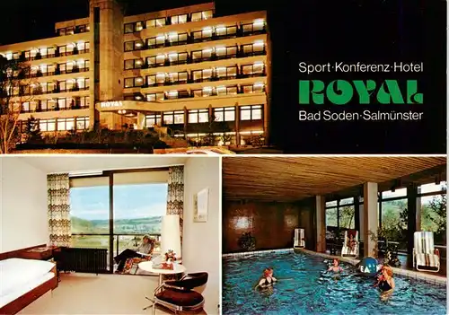AK / Ansichtskarte 73912850 Bad_Soden-Salmuenster Sport Konferenz Hotel Royal Gastzimmer Hallenbad