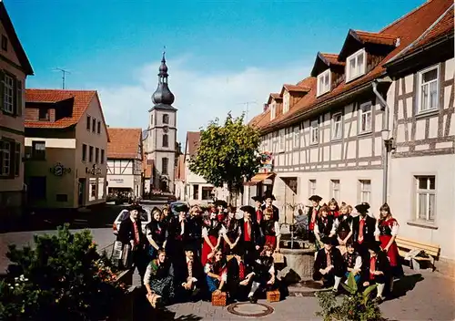 AK / Ansichtskarte  Gersfeld_Rhoen Trachtengruppe des Gersfelder Rhoenklubs