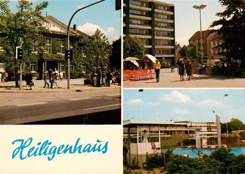 AK / Ansichtskarte 73912904 Heiligenhaus_Mettmann Rathaus Kirchplatz Freibad