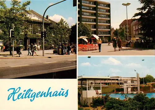 AK / Ansichtskarte  Heiligenhaus_Mettmann Rathaus Kirchplatz Freibad