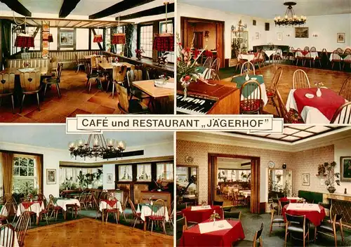 AK / Ansichtskarte 73912919 Eslohe_Sauerland Cafe und Restaurant Jaegerhof Gastraeume