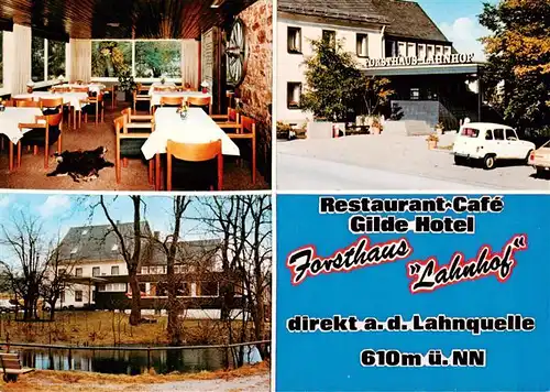 AK / Ansichtskarte 73912936 Netphen Hotel Restaurant Cafe Gilde Hotel Forsthaus Lahnhof
