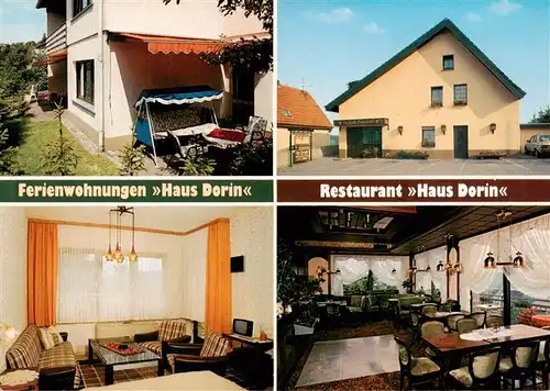 AK / Ansichtskarte 73912998 Langscheid_Sorpesee Ferienwohnungen Haus Dorin Restaurant Gastraeume