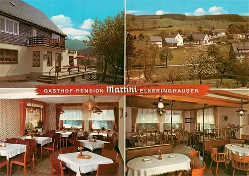 AK / Ansichtskarte  Elkeringhausen_Winterberg Gasthof Pension Martini Gastraeume Panorama