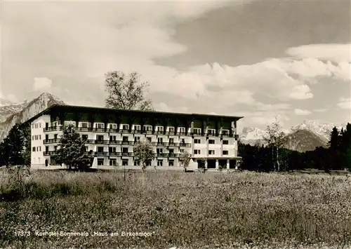 AK / Ansichtskarte 73913051 Sonthofen__Oberallgaeu Kurhotel Sonnenalp Haus am Birkenmoor