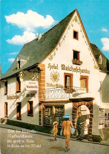 AK / Ansichtskarte 73913061 Kroev_Croev_Croev_Mosel Hotel Reichsschenke Ritter Goetz