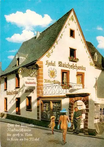 AK / Ansichtskarte  Kroev_Croev_Croev_Mosel Hotel Reichsschenke Ritter Goetz