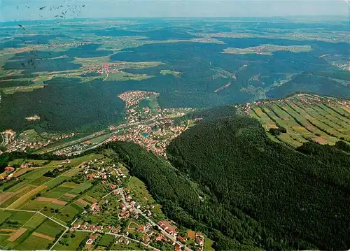 AK / Ansichtskarte  Bad_Liebenzell Fliegeraufnahme mit Unterlengenhard Beinberg und Unterhaugstett