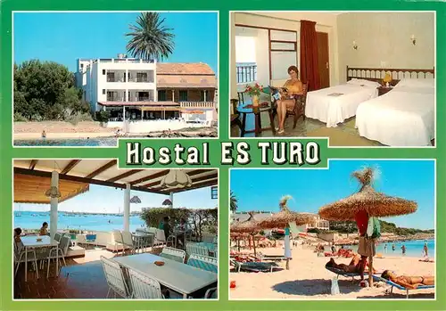 AK / Ansichtskarte 73913072 Colonia_de_San_Jordi Hostal Es Turo Gastraum Strand Zimmer