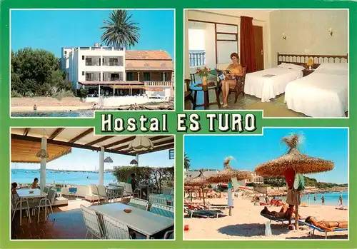 AK / Ansichtskarte  Colonia_de_San_Jordi Hostal Es Turo Gastraum Strand Zimmer